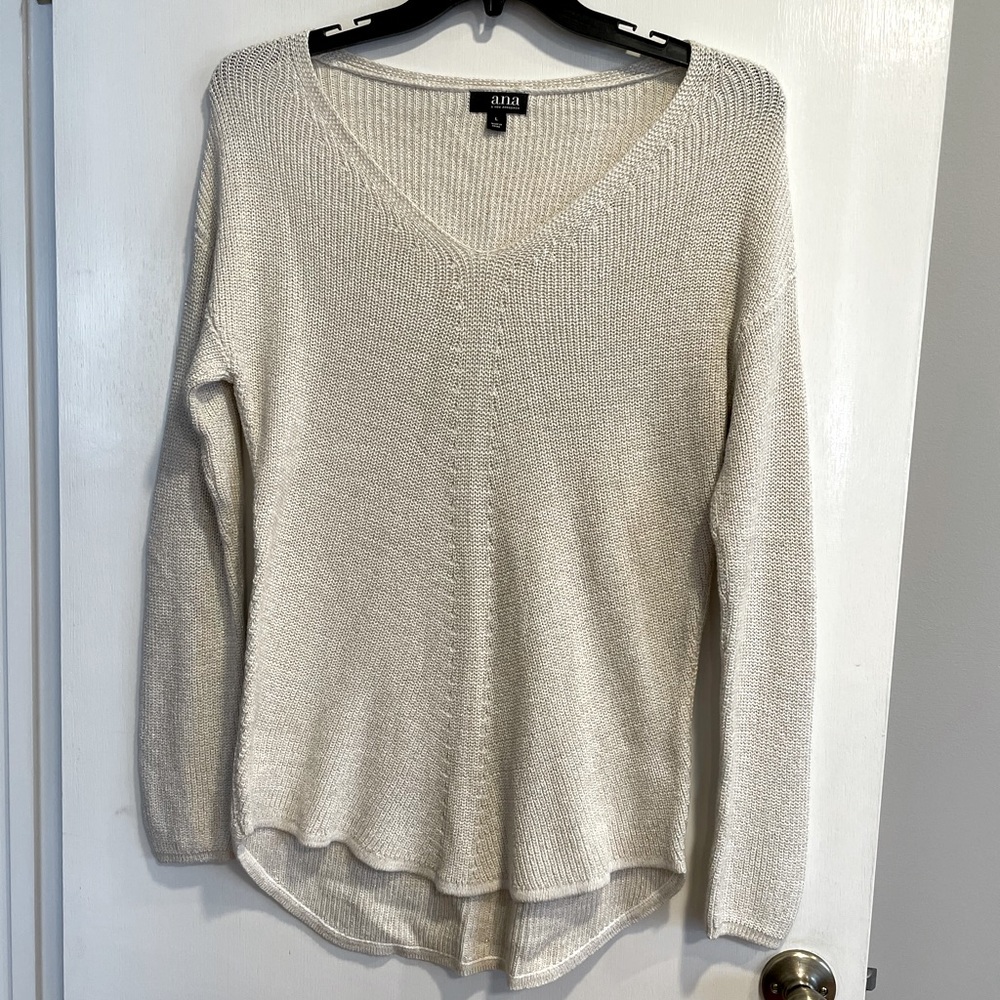 Cream colored cotton sweater